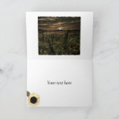 Sonnenblumen und Appaloosa Pferd Karte (Innenseite)