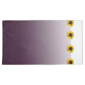 Sonnenblumen und Auberginen, 2 Designs Kissenbezug (Vorderseite-Rechts)