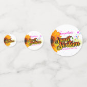 Sonnenblumen und Balloons auf der Weißen 16 . Gebu Konfetti (Vorderseiten)