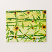 Sonnenblumen und Bambus Puzzle (Horizontal)