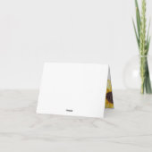 Sonnenblumen und Barnholz Danke Blue (Rückseite)