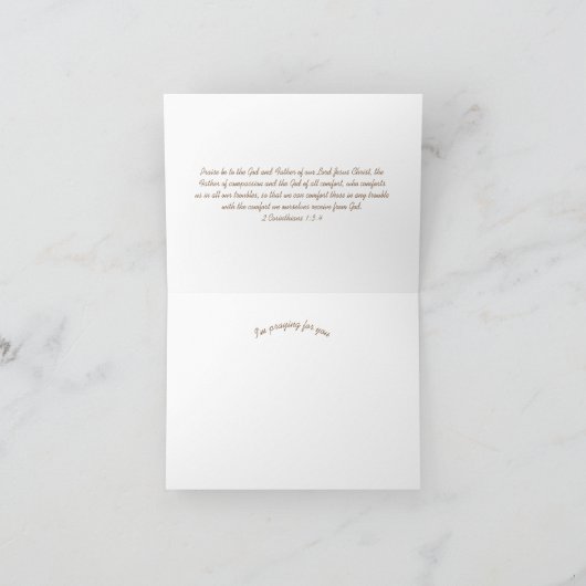 Sonnenblumen und Barnwood in meinem Gebetskarton Karte (Innenseite)