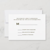 Sonnenblumen und Barnwood Rustic Wedding RSVP Karte (Rückseite)