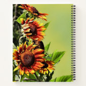 Sonnenblumen und Bibelversen Notizblock (Rückseite)