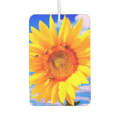 Sonnenblumen und Bienen Fresheners Autolufterfrischer (Vorderseite)