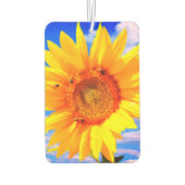 Sonnenblumen und Bienen Fresheners Autolufterfrischer (Rückseite)