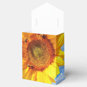 Sonnenblumen und Bienen - Gefälligkeitsboxen Geschenkschachtel