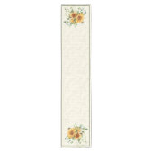 Sonnenblumen und Bienen Kurzer Tischläufer (Vorderseite)