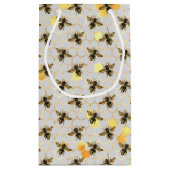 Sonnenblumen und Bienen-Serie Design fünf kleine G Kleine Geschenktüte (Rückseite)