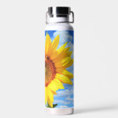 Sonnenblumen und Bienen Wasserflasche aus rostfrei Trinkflasche (Rückseite)