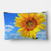 Sonnenblumen und Bienen Zubehörtasche (Rückseite)