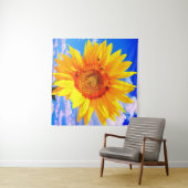 Sonnenblumen und Bienenband Wandteppich (Beispiel (Horizontal))