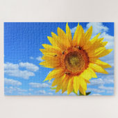 Sonnenblumen und Bienenpuzzle Puzzle (Horizontal)