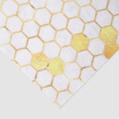 Sonnenblumen und Bienenreihen - Design fünf Seidenpapier (Detail)