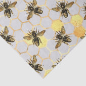 Sonnenblumen und Bienenreihen - Design Sieben Seidenpapier (Detail)