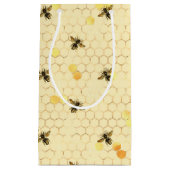 Sonnenblumen und Bienenreihen Design Vier kleine G Kleine Geschenktüte (Vorderseite)