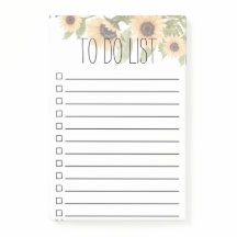 Sonnenblumen und Blätter, die auf der Liste oder d