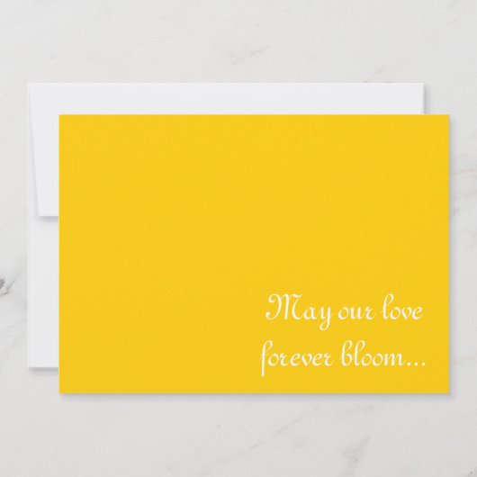 Sonnenblumen und Blauer Himmel Einladung (Rückseite)