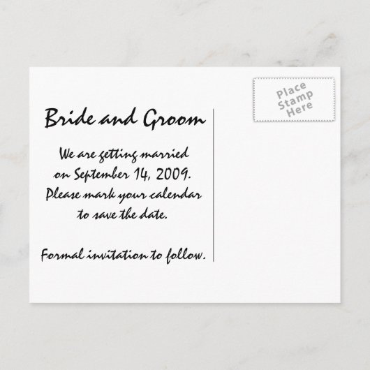 Sonnenblumen und Blauer Himmel Hochzeit speichern Ankündigungspostkarte (Rückseite)