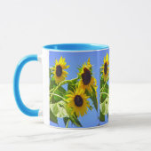 "SONNENBLUMEN UND BLAUER SKY" TASSE (Links)
