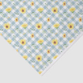 Sonnenblumen und Blaugingham Seidenpapier (Ausschnitt)