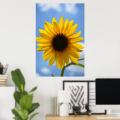 Sonnenblumen und Blue Sky Poster (Heimbüro)