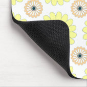 Sonnenblumen und blühendes, nahtloses Muster Mousepad (Ecke)