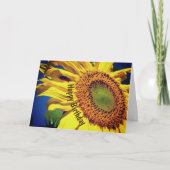 Sonnenblumen und Blume Geburtstag Karte (Vorderseite)