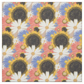 Sonnenblumen und Blumenmuster der Daisies Stoff (Muster)