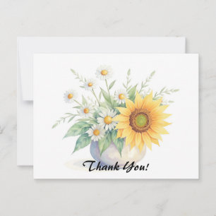 Sonnenblumen und Bouquet Postkarte