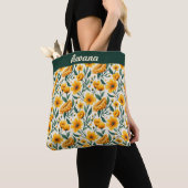 Sonnenblumen und Butterblumen Tasche (Von Nahem)