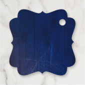 Sonnenblumen und Daisies Rustikaler Fall der Navy Geschenkanhänger (Rückseite)