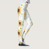 Sonnenblumen und Daisy-Bouquets Leggings (Rechts)