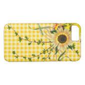 Sonnenblumen und Damenkäfer auf Ginschinken Case-Mate iPhone Hülle (Rückseite (Horizontal))