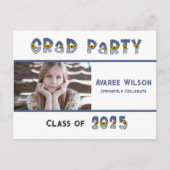 Sonnenblumen und ein Denim Daughter Foto High Scho Postkarte (Vorderseite)