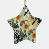 Sonnenblumen und Eisen Keramikornament (Rechts)