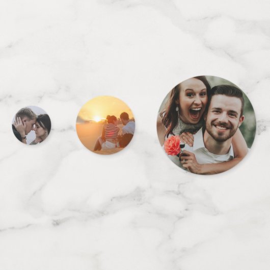 Sonnenblumen und Fotos Konfetti (Rückseiten)