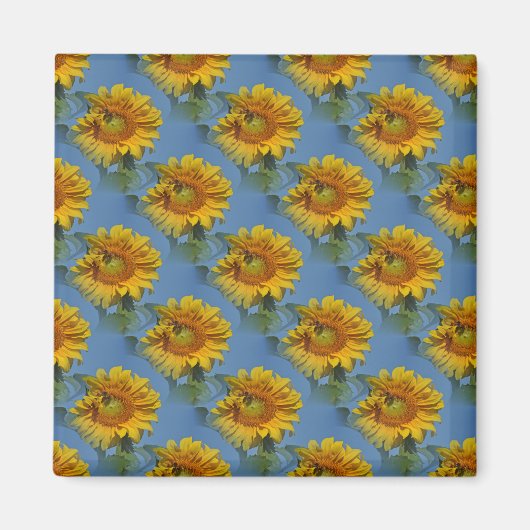 Sonnenblumen und Freunde... Magnet (Vorne)