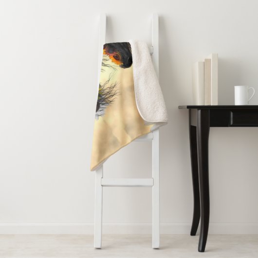 Sonnenblumen und Friesen Sherpadecke (Beispiel)