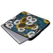 Sonnenblumen und Gänseblumen, Sommergarten 2 Laptopschutzhülle (Vorne Knopf)