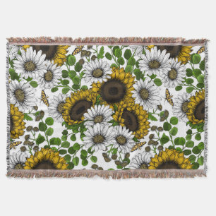 Sonnenblumen und Gänseblumen, Sommergarten 3 Decke