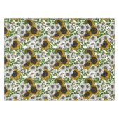 Sonnenblumen und Gänseblumen, Sommergarten 3 Tischdecke (Vorderseite (Horizontal))