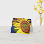 Sonnenblumen und Gastfreundschaft Karte (Gelbe Blume)