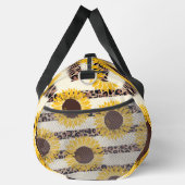 Sonnenblumen und Geparden Streifen Duffle Bag (Rechts)