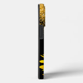 Sonnenblumen und Glitzer mit Namen Case-Mate iPhone Hülle (Rückseite / Rechts)