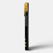 Sonnenblumen und Glitzer mit Namen Case-Mate iPhone Hülle (Rückseite / Links)