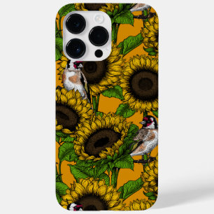 Sonnenblumen und Goldschmuck auf Orange Case-Mate iPhone 14 Pro Max Hülle