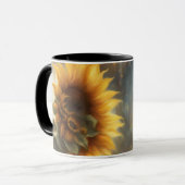 Sonnenblumen und große Fenster Tasse (Vorderseite Links)