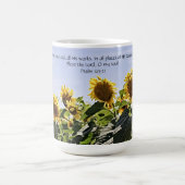 Sonnenblumen und Himmel mit Drehkreuz-Tasse-Cup Kaffeetasse (Mittel)