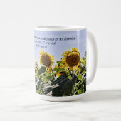 Sonnenblumen und Himmel mit Drehkreuz-Tasse-Cup Kaffeetasse (VorderseiteRechts)